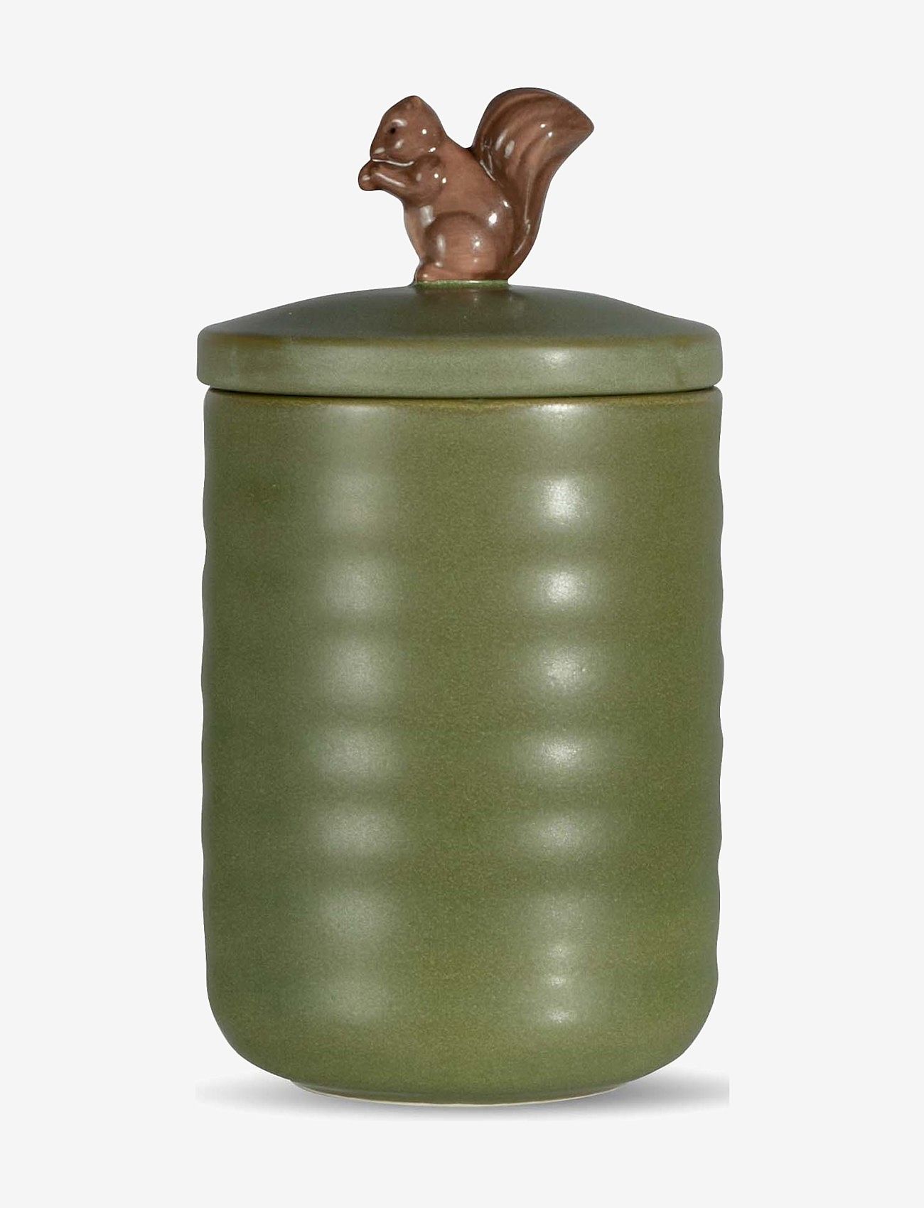 Sagaform - Ellen jar with lid squirrel - green - 0