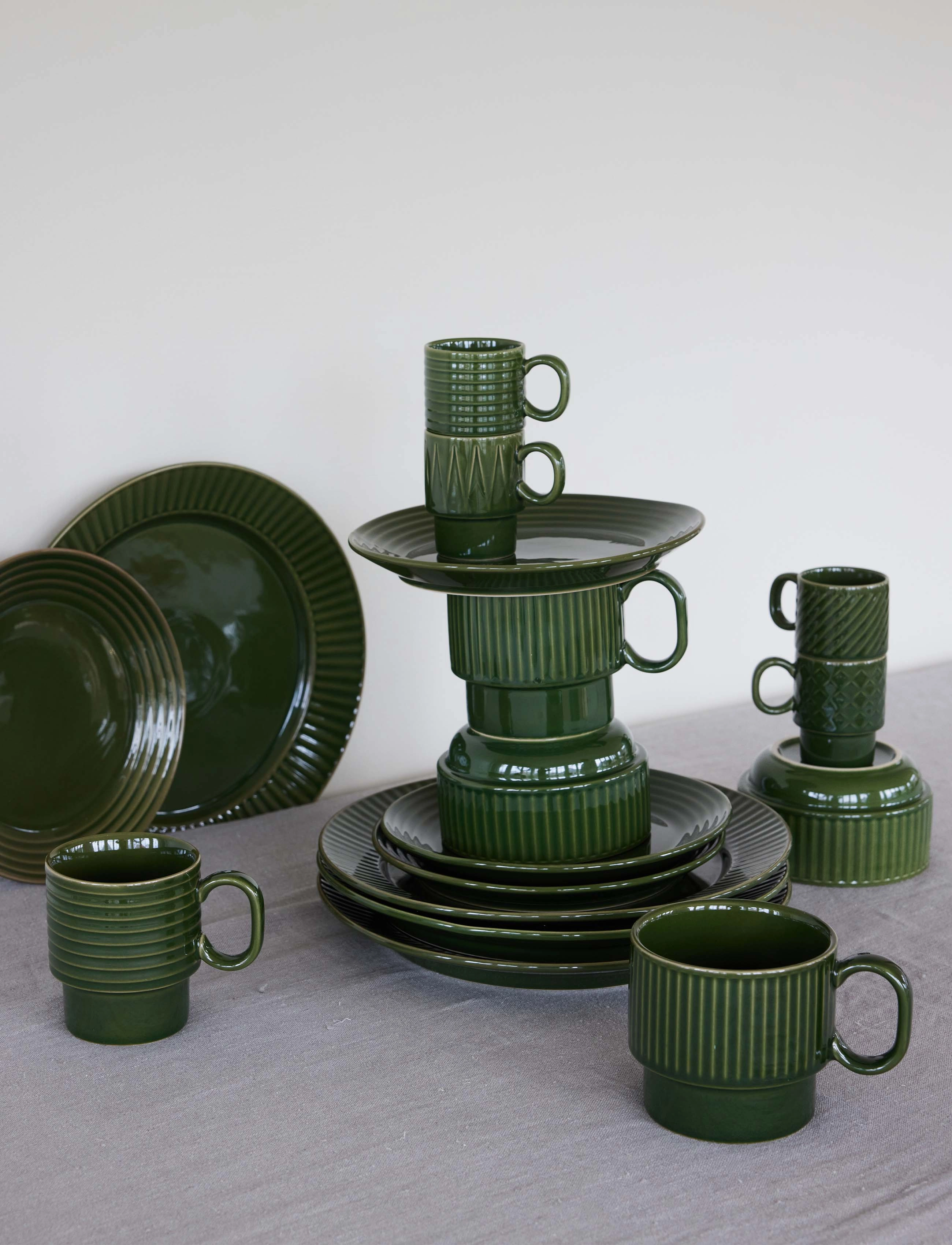 Sagaform Coffee & More Temugge, 2-Pak, 50 cl, Green, Kopper & Krus > Kaffekopper, Unisex