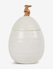 Ellen jar with lid bunny - OFF WHITE