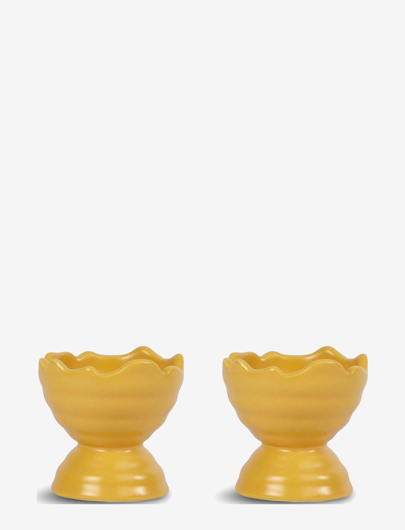 Sagaform - Ellen egg cup, 2-pcs - coquetiers - yellow - 0