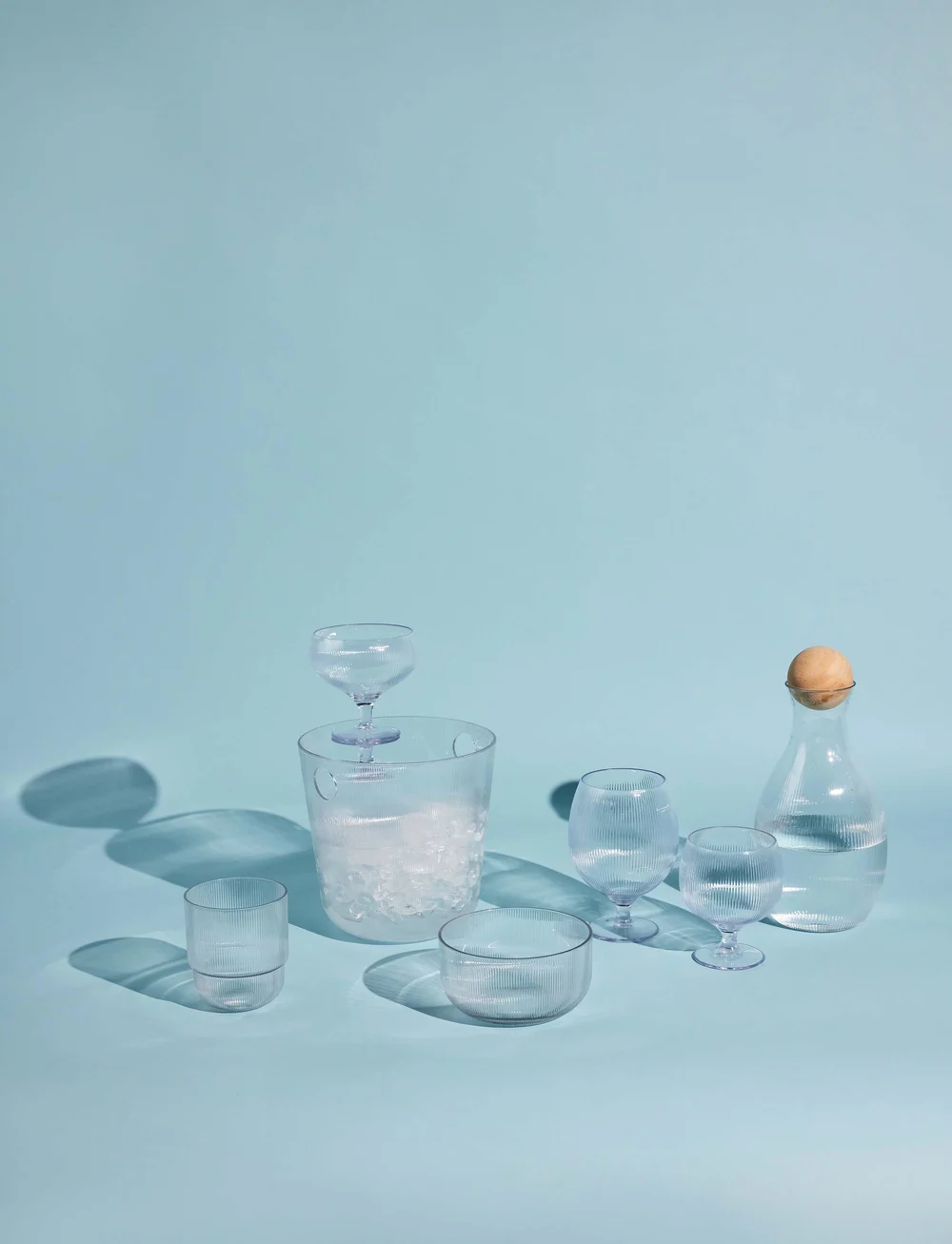 Sagaform - Billi coupe glass - RPET plastic - sektgläser - clear - 3