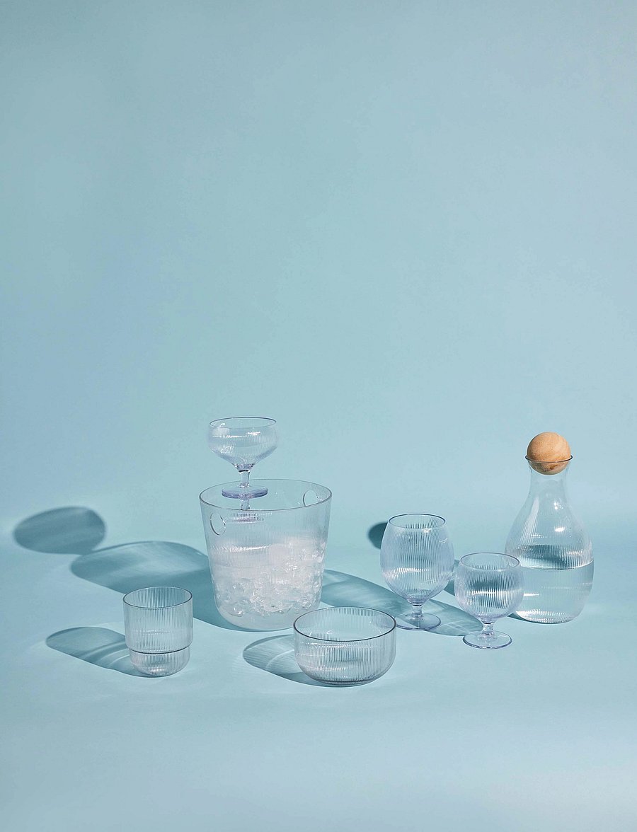 Sagaform - Billi coupe glass - RPET plastic - sektgläser - clear - 3