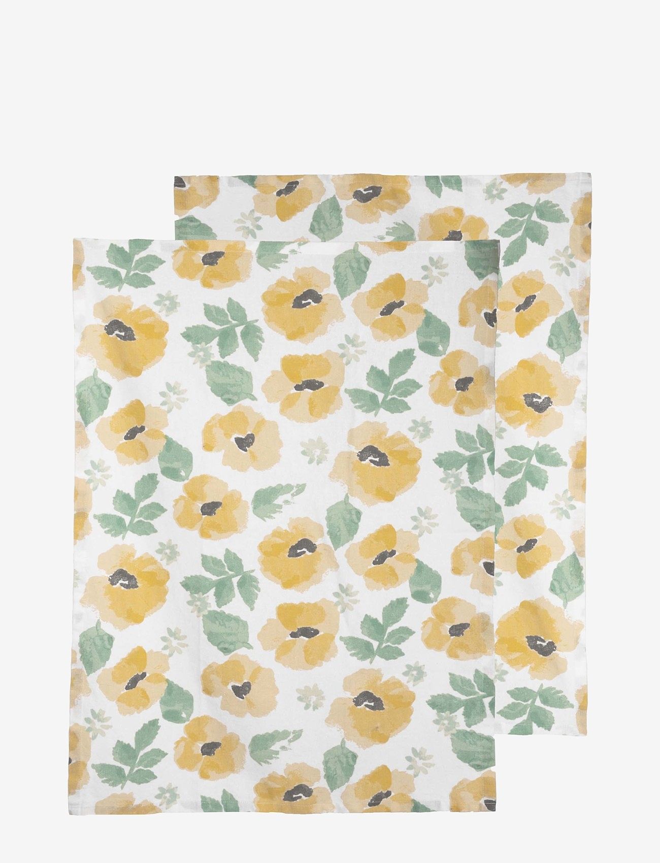 Sagaform - Eden kitchen towel, 2-pcs - mixed yellow - 0