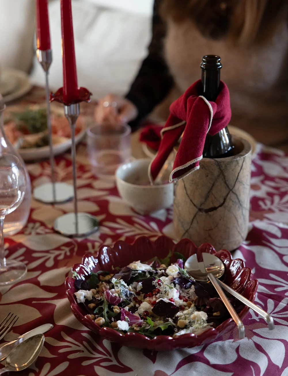 Sagaform - Dagny djupt fat medium - köp efter pris - bordeaux - 2