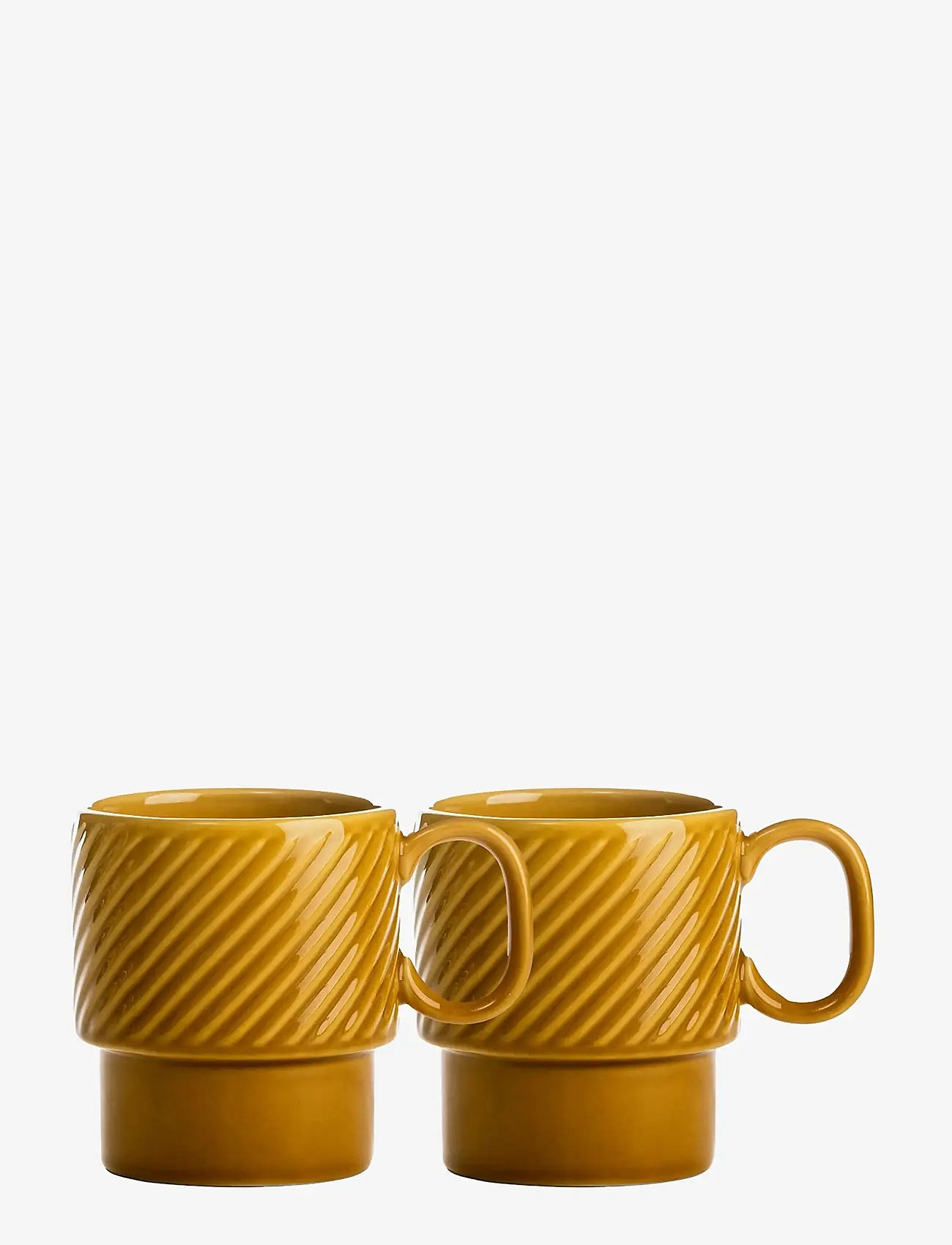 Sagaform - Coffee & More kaffemugg, 2-pack - köp efter pris - yellow - 0