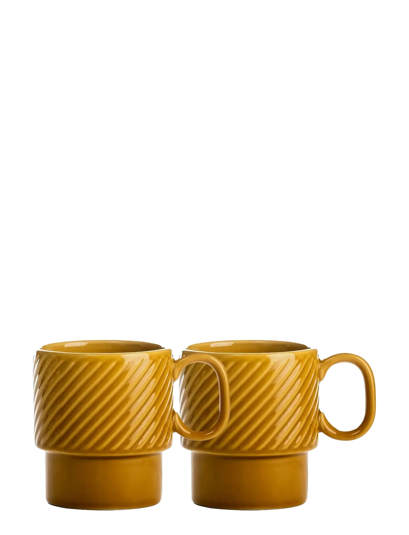 Coffee & More kaffemugg, 2-pack - YELLOW