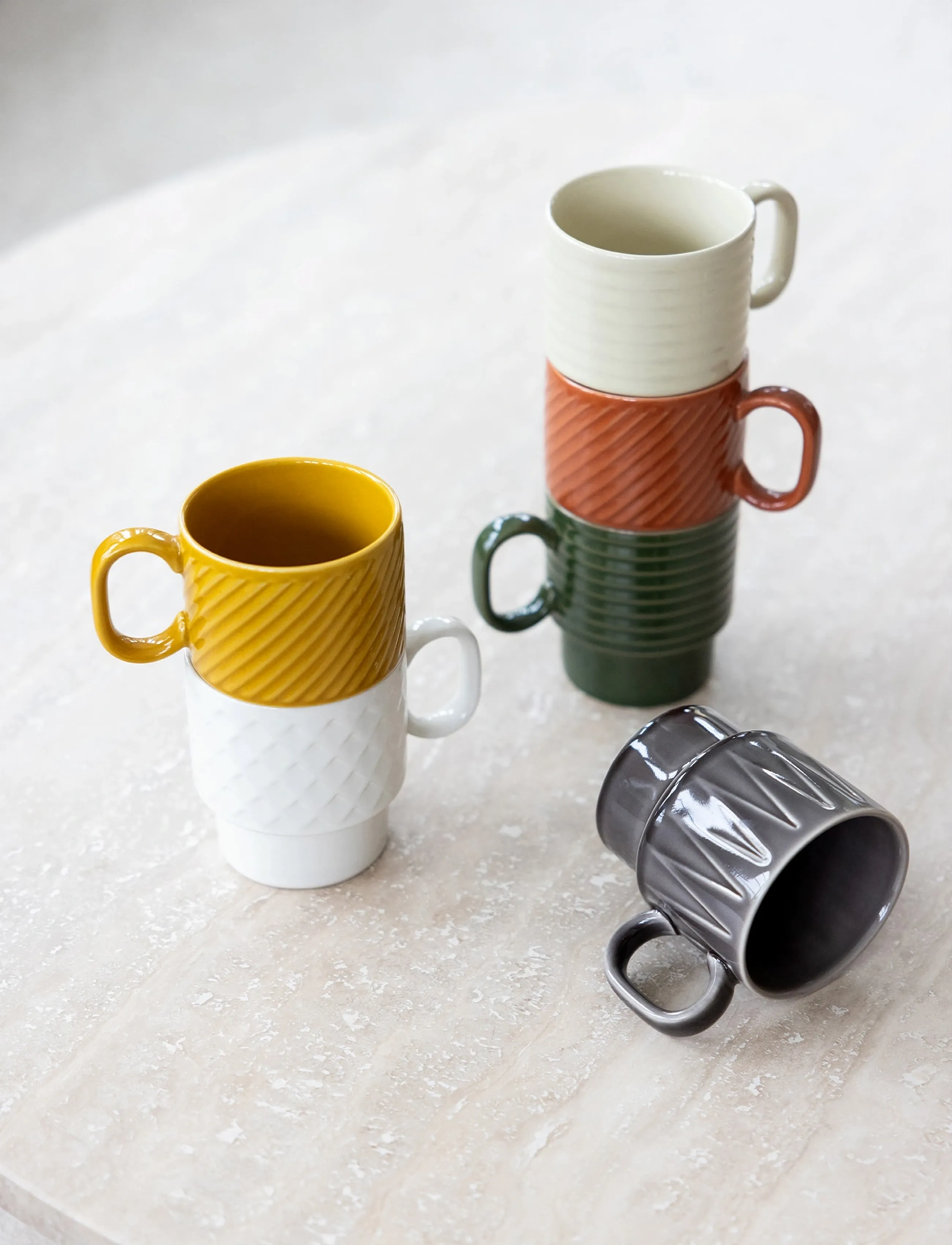 Sagaform - Coffee & More coffee mug, 2-pcs - kaffekopper - yellow - 2