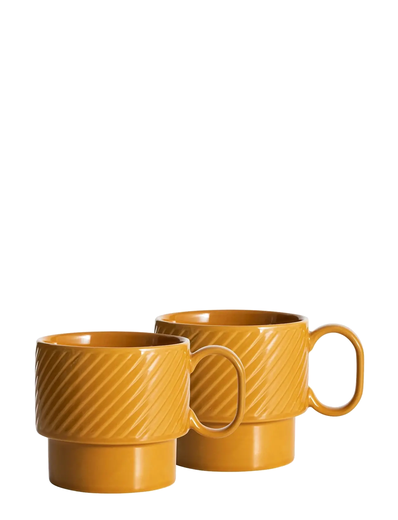 Sagaform Coffee & More Temugge, 2-Pak, Coffee Kop, Gul, Str: ONE SIZE