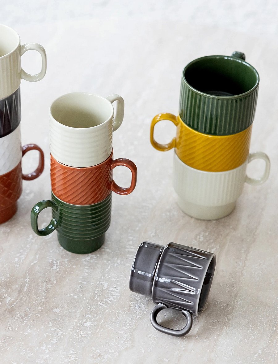 Sagaform - Coffee & More tea mug, 2-pcs - teetassen - yellow - 0