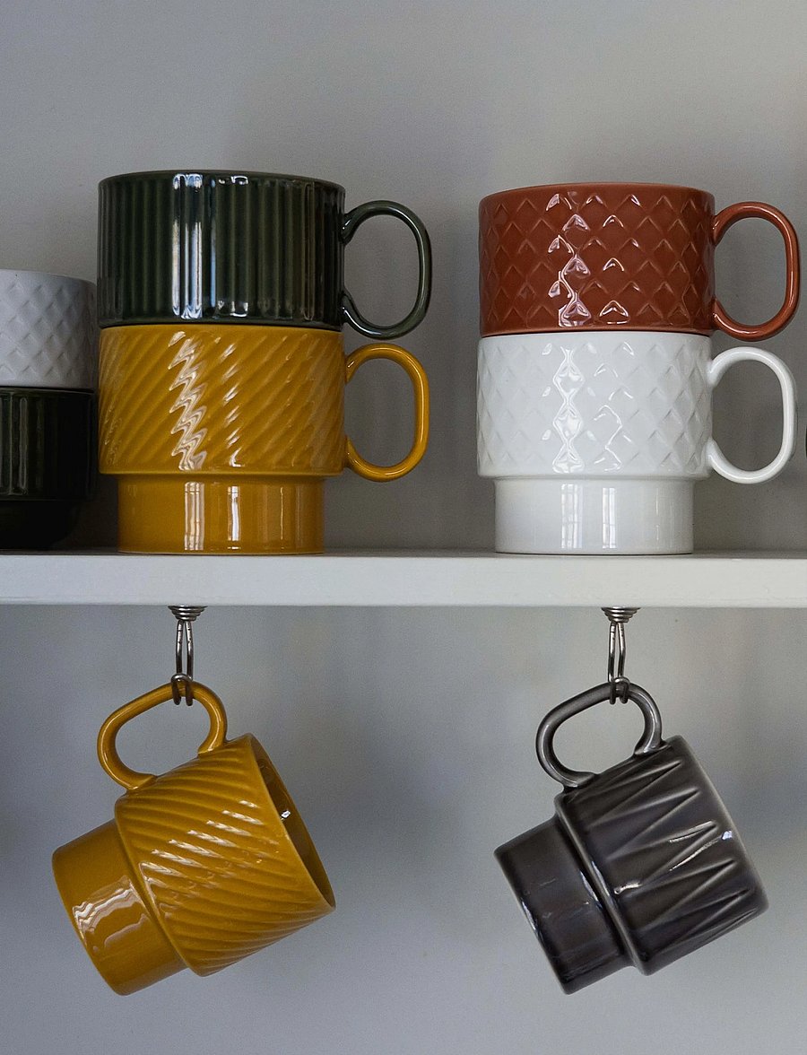 Sagaform - Coffee & More tea mug, 2-pcs - teetassen - yellow - 2