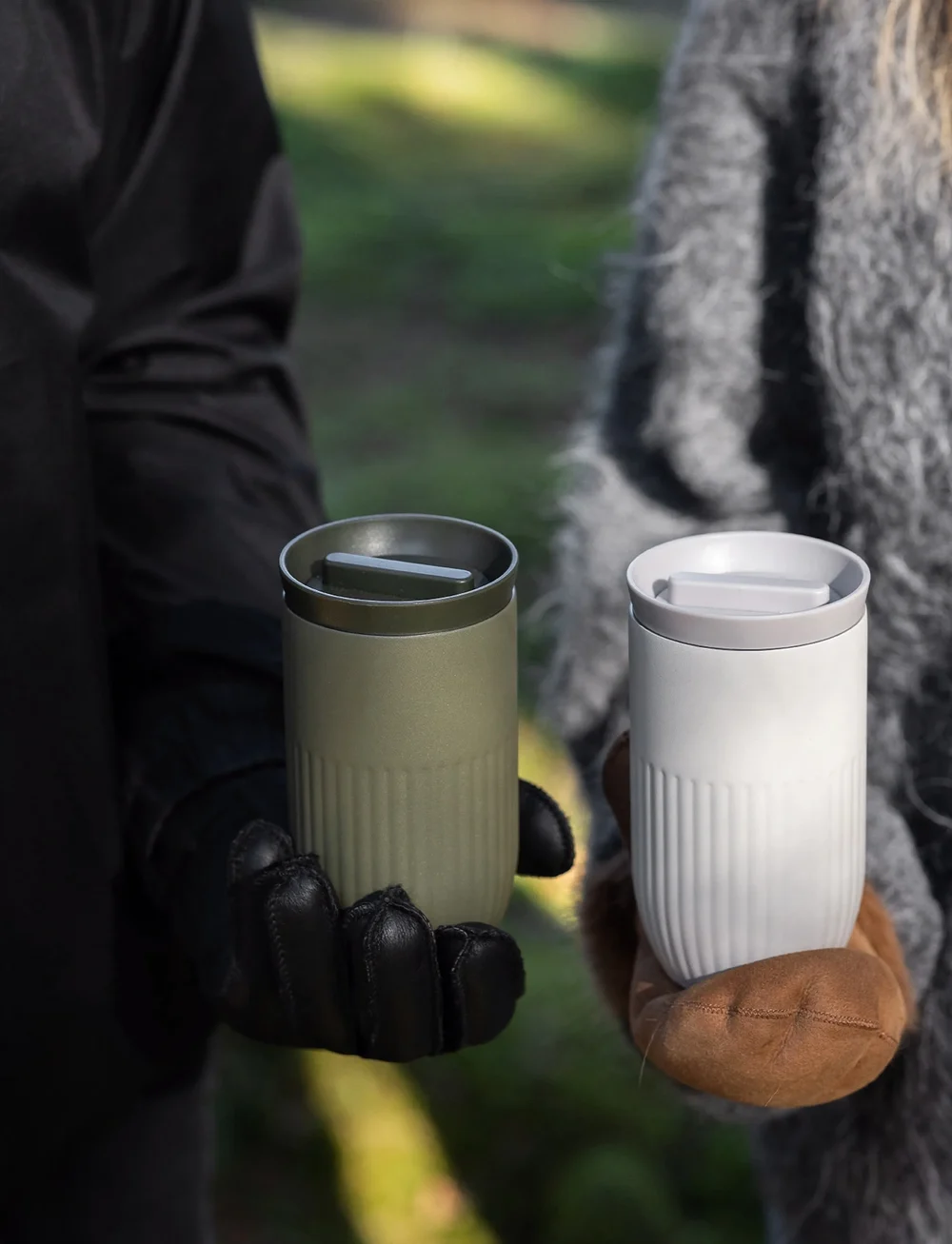 Sagaform - Tova thermal mug - osta hinna alusel - beige pantone warm gray 3c - 1