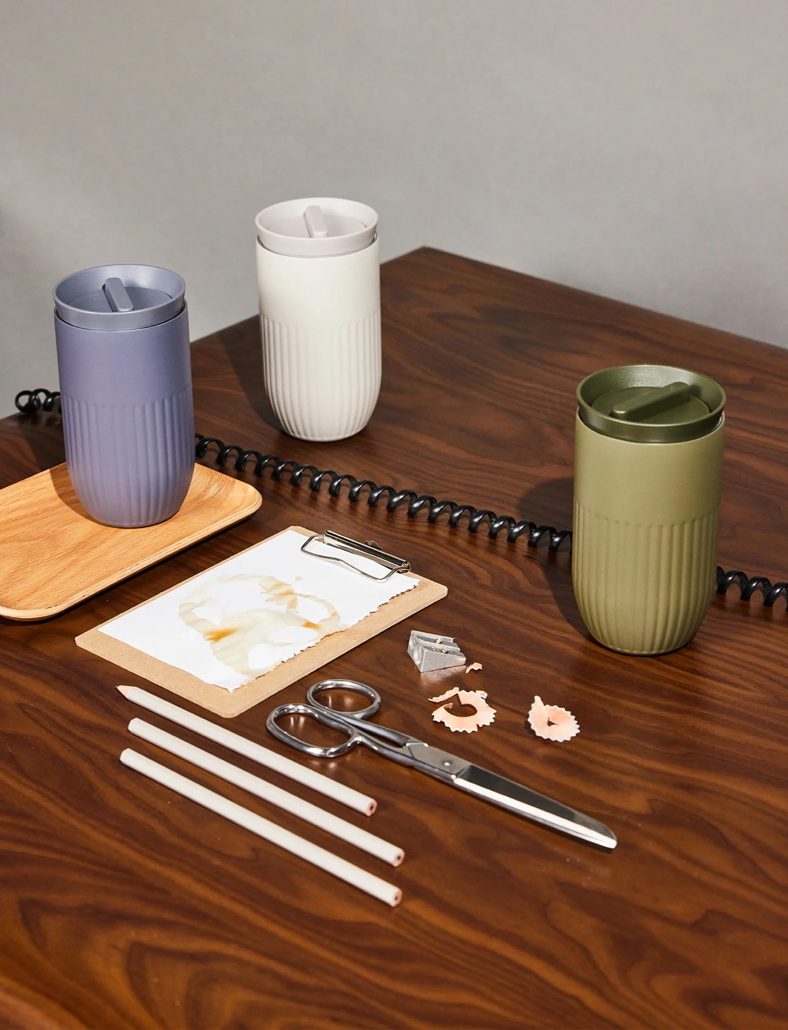 Sagaform - Tova termosmugg - termokoppar - beige pantone warm gray 3c - 4