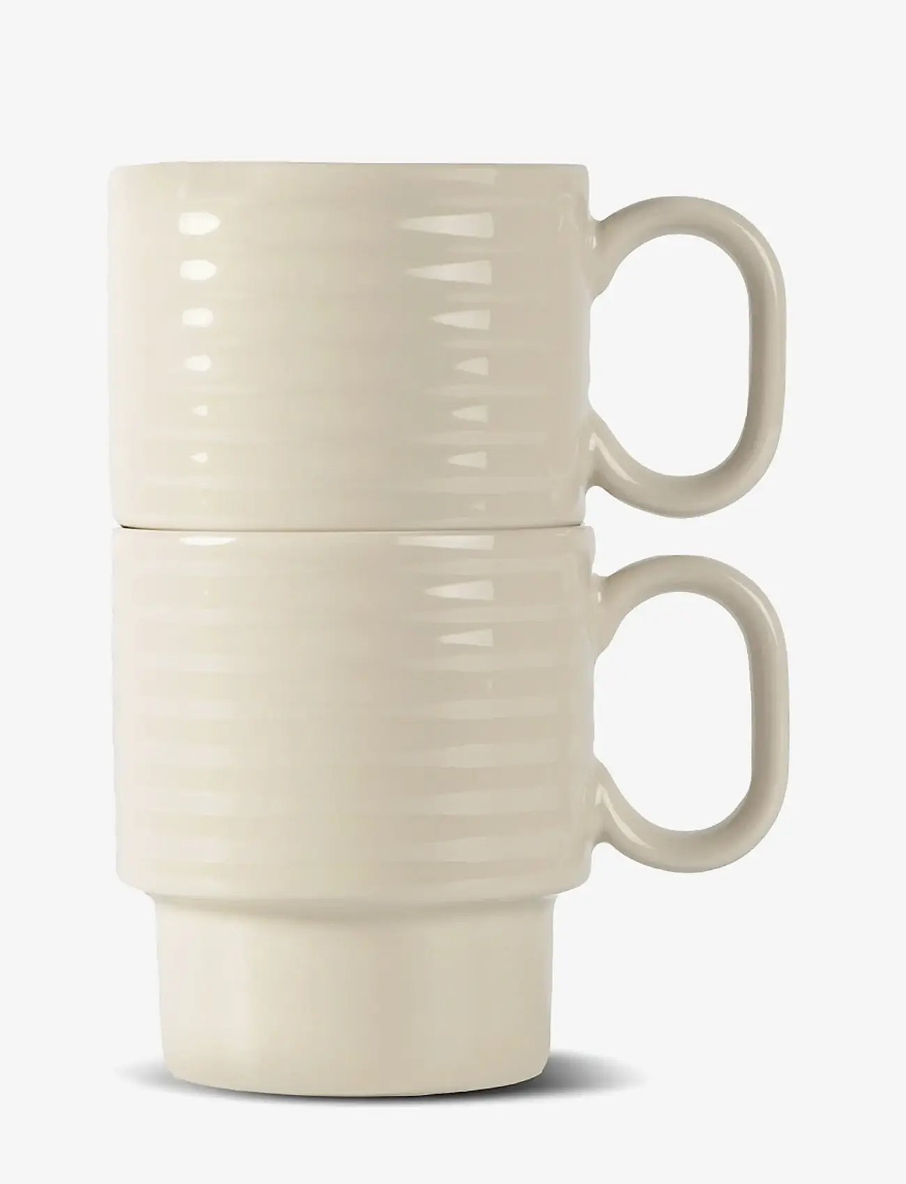 Sagaform - Coffee & More coffee mug, 2-pcs - coffee cups - beige - 0