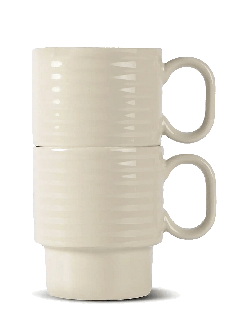 Sagaform - Coffee & More coffee mug, 2-pcs - kohvitassid - beige - 0