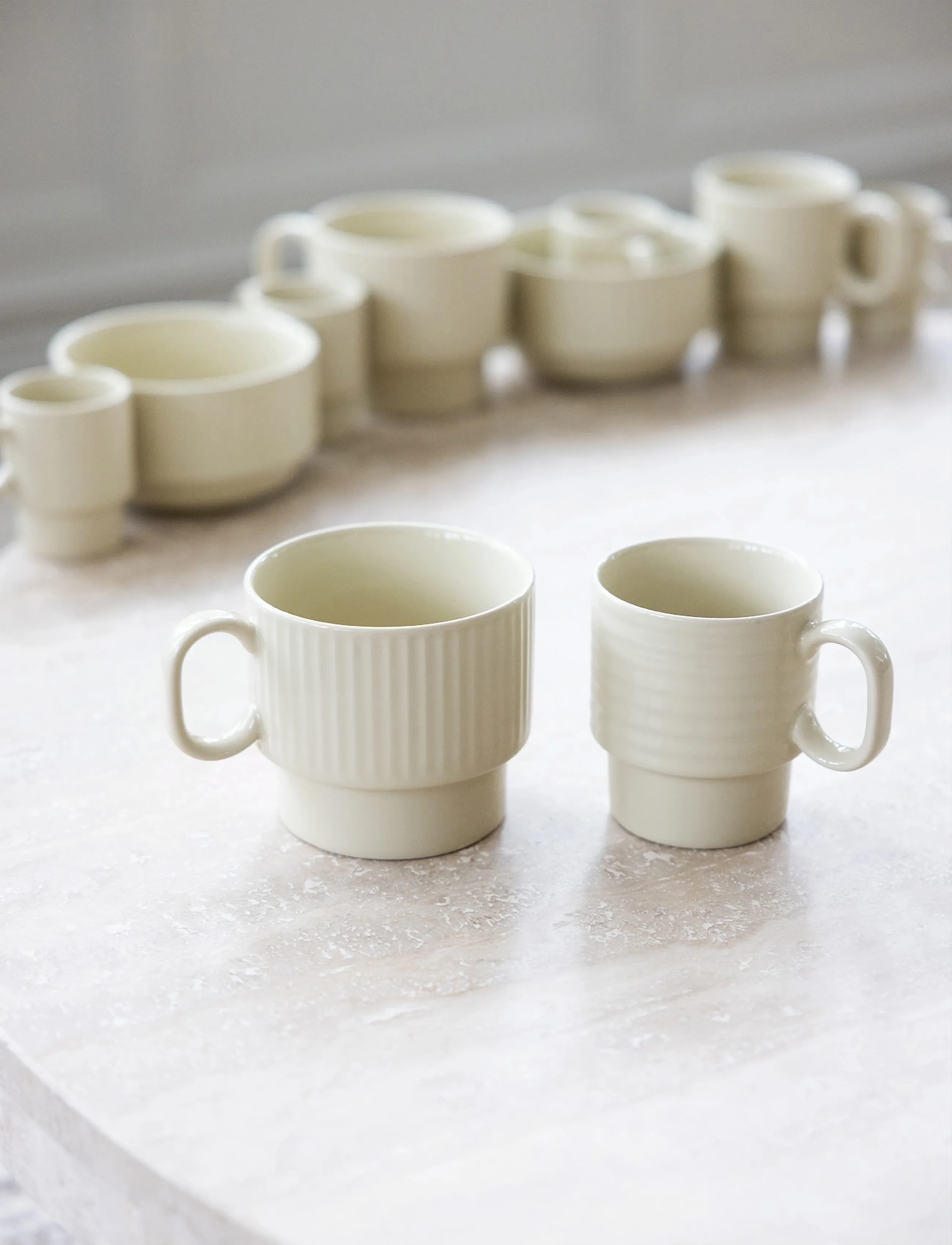 Sagaform - Coffee & More coffee mug, 2-pcs - coffee cups - beige - 2