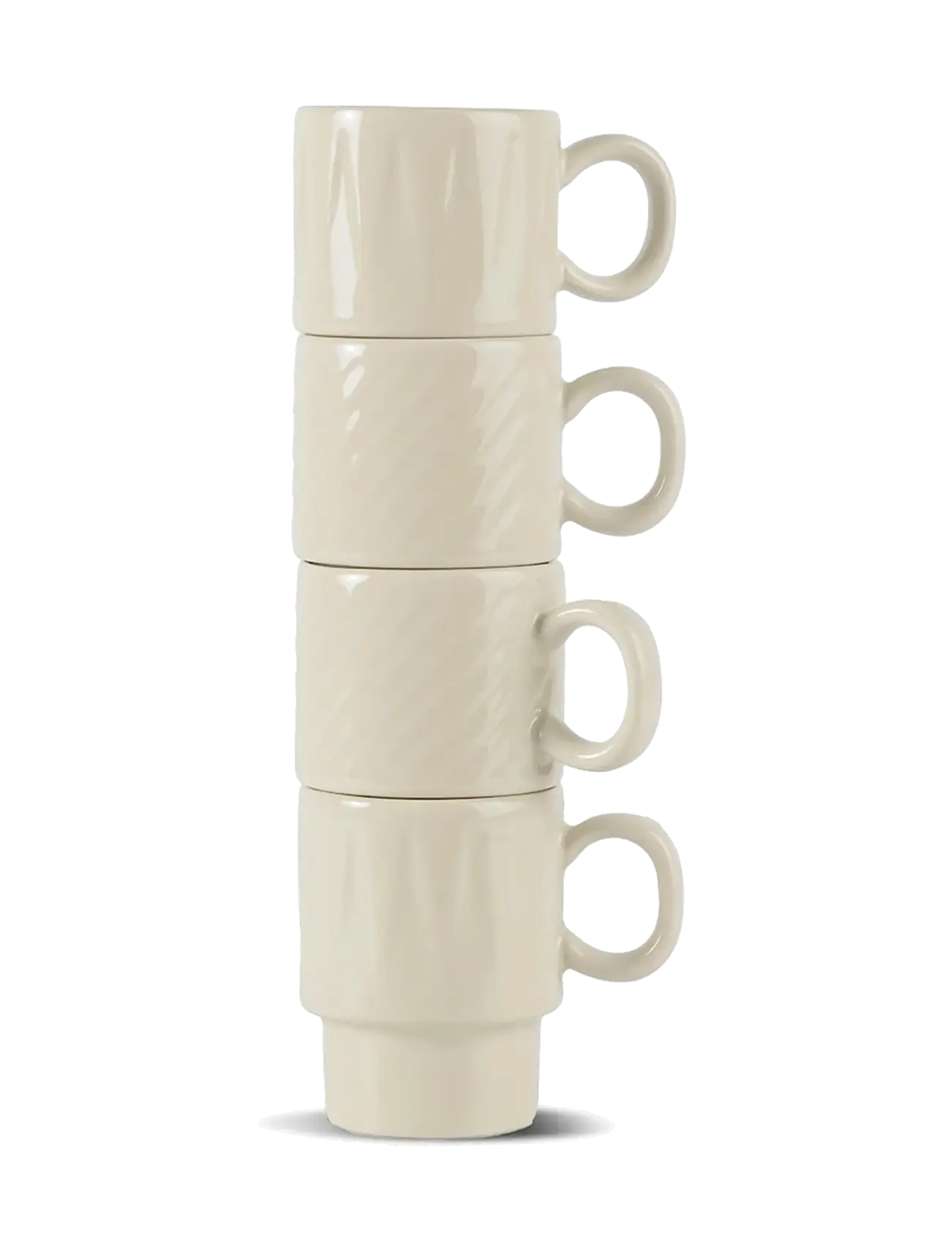 Sagaform Coffee & More Espressokrus, 4-Pak, Espresso Kop, Creme, Str: ONE SIZE