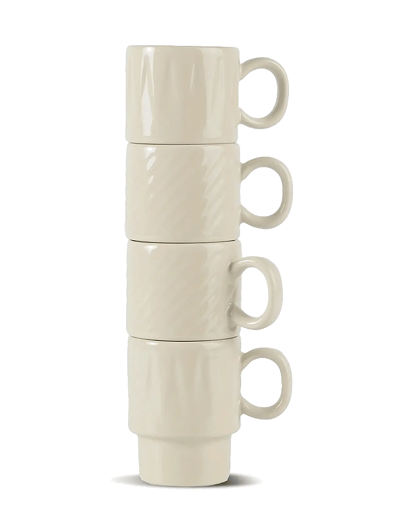 Sagaform - Coffee & More espresso mug, 4-pcs - espressotassid - beige - 1