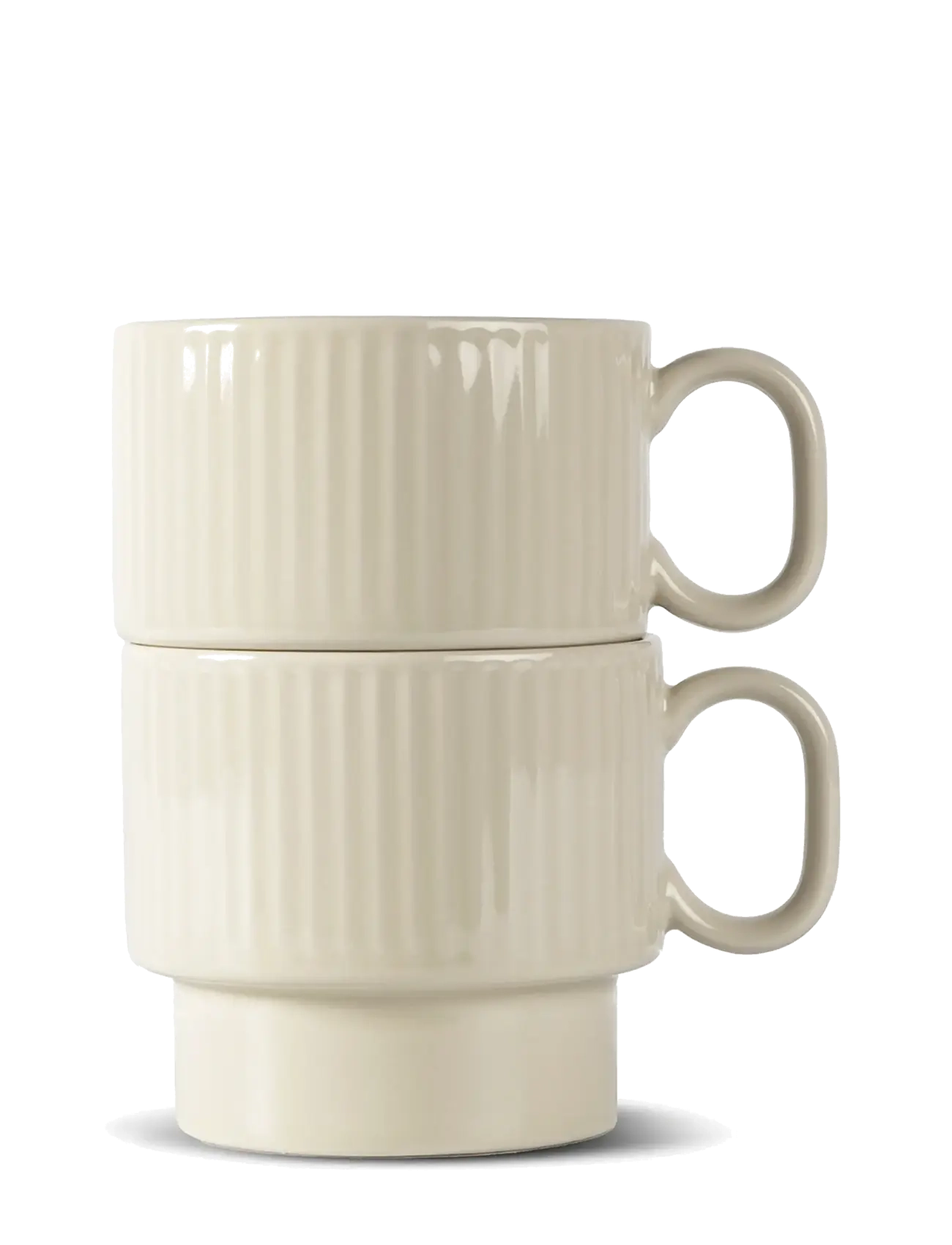 Sagaform Coffee & More Temugge, 2-Pak, Tea Kop, Creme, Str: ONE SIZE