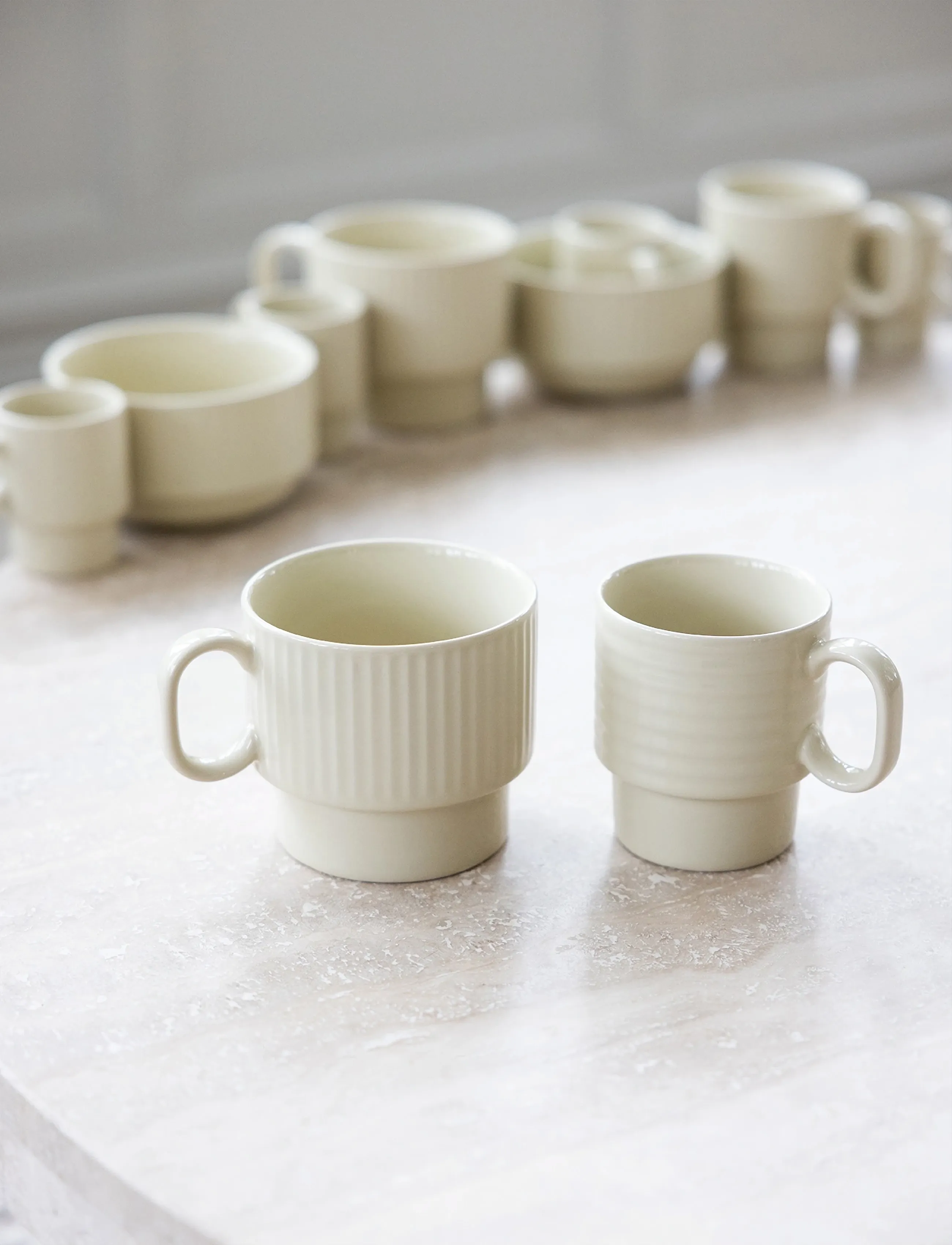 Sagaform Coffee & More Temugge, 2-Pak, One Size, Cups Mugs, Creme - Tea Cups, Homeware
