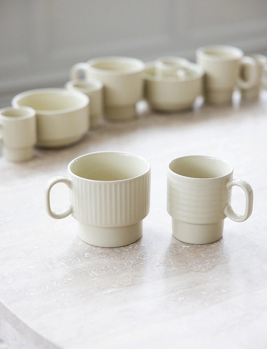 Sagaform - Coffee & More tea mug, 2-pcs - teetassen - beige - 0