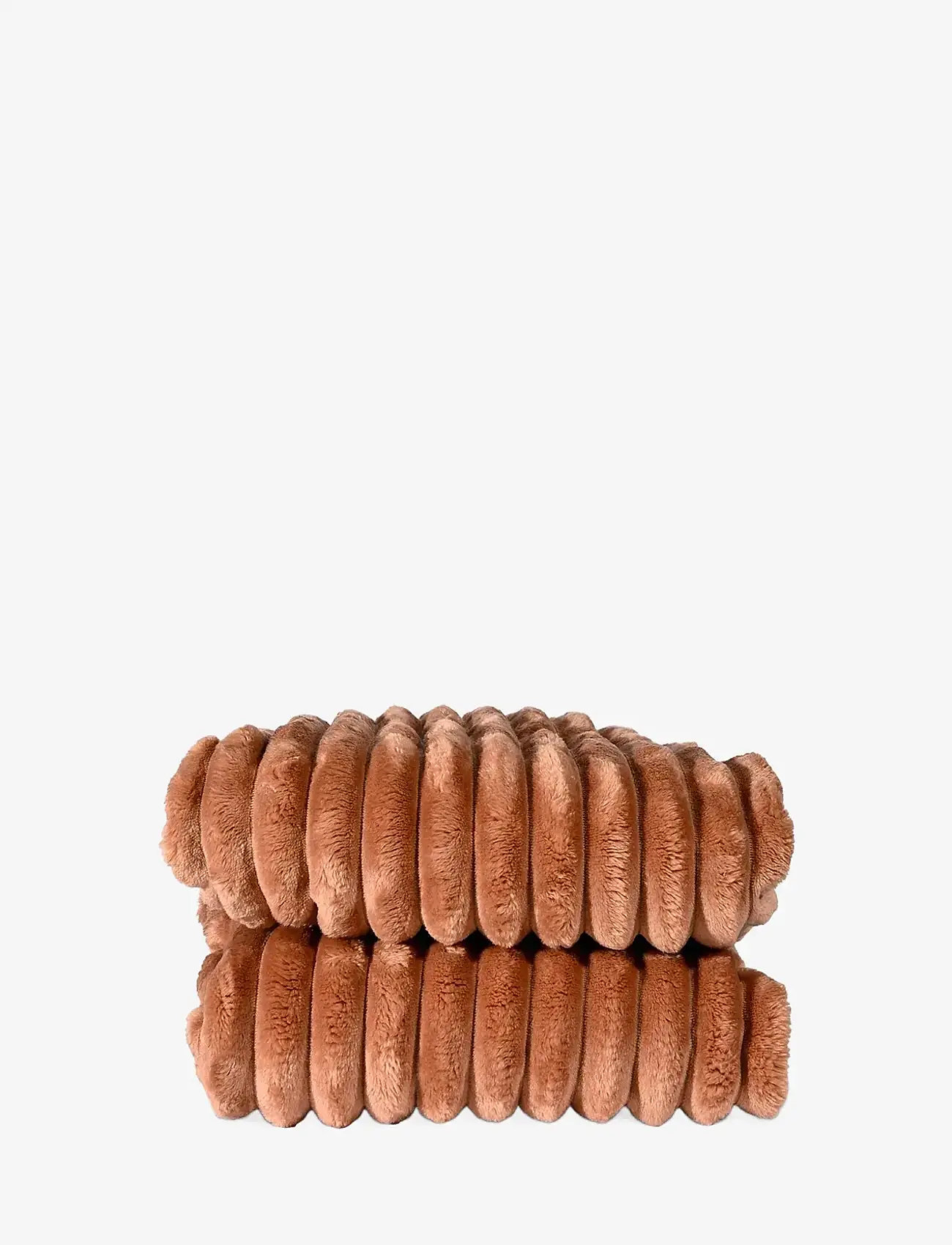 Sagaform - Esther fleece plaid - decken - light brown - 0