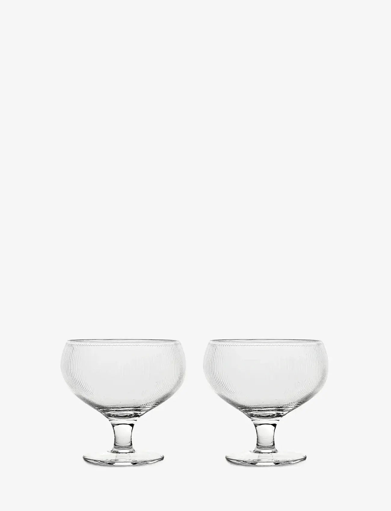 Sagaform - Blanka coupe glass, 2-pcs - weißweingläser - clear - 0