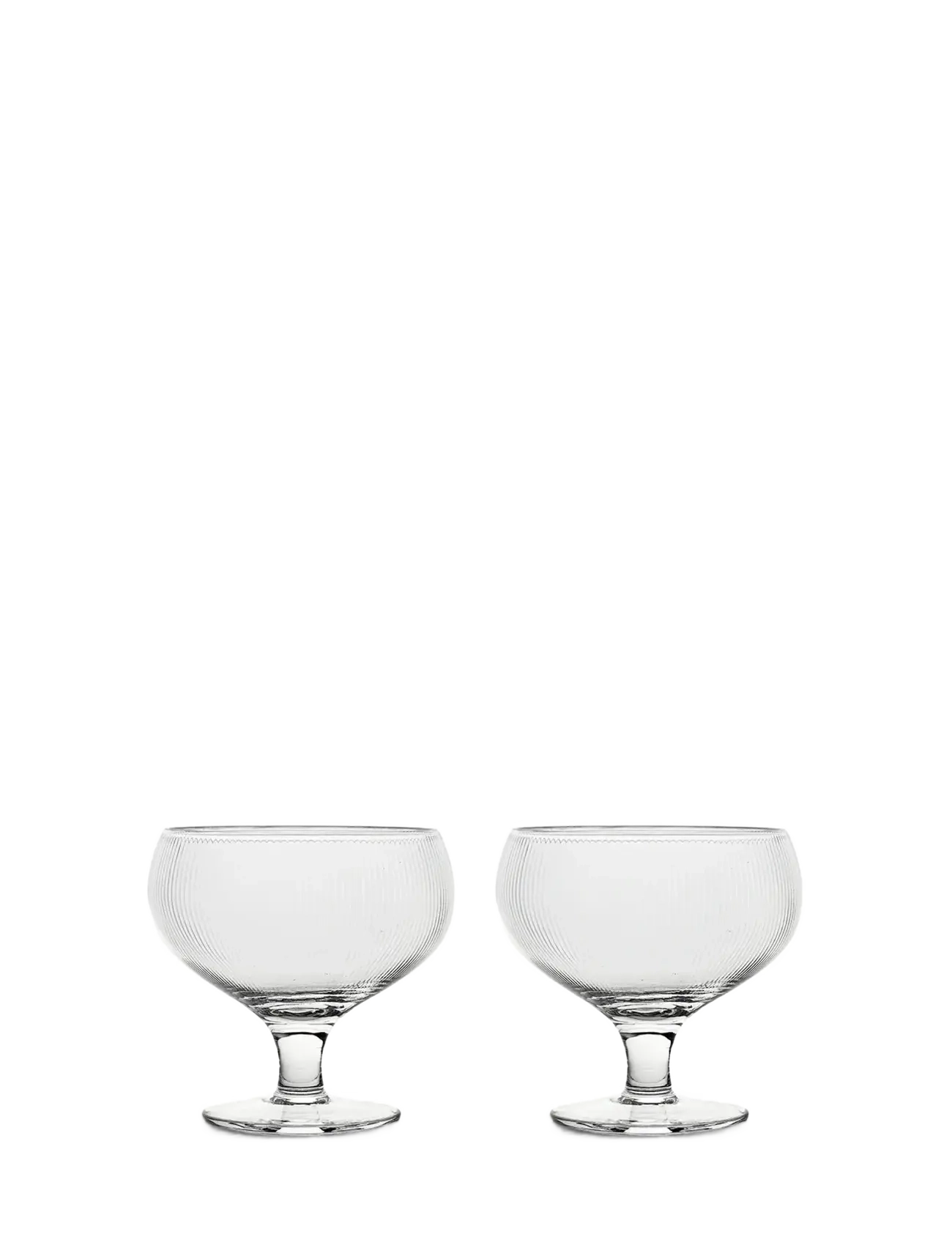 Blanka coupe glass, 2-pcs - CLEAR