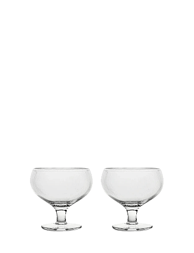 Sagaform Blanka coupe glass, 2-pcs - Sektgläser - CLEAR / undefined
