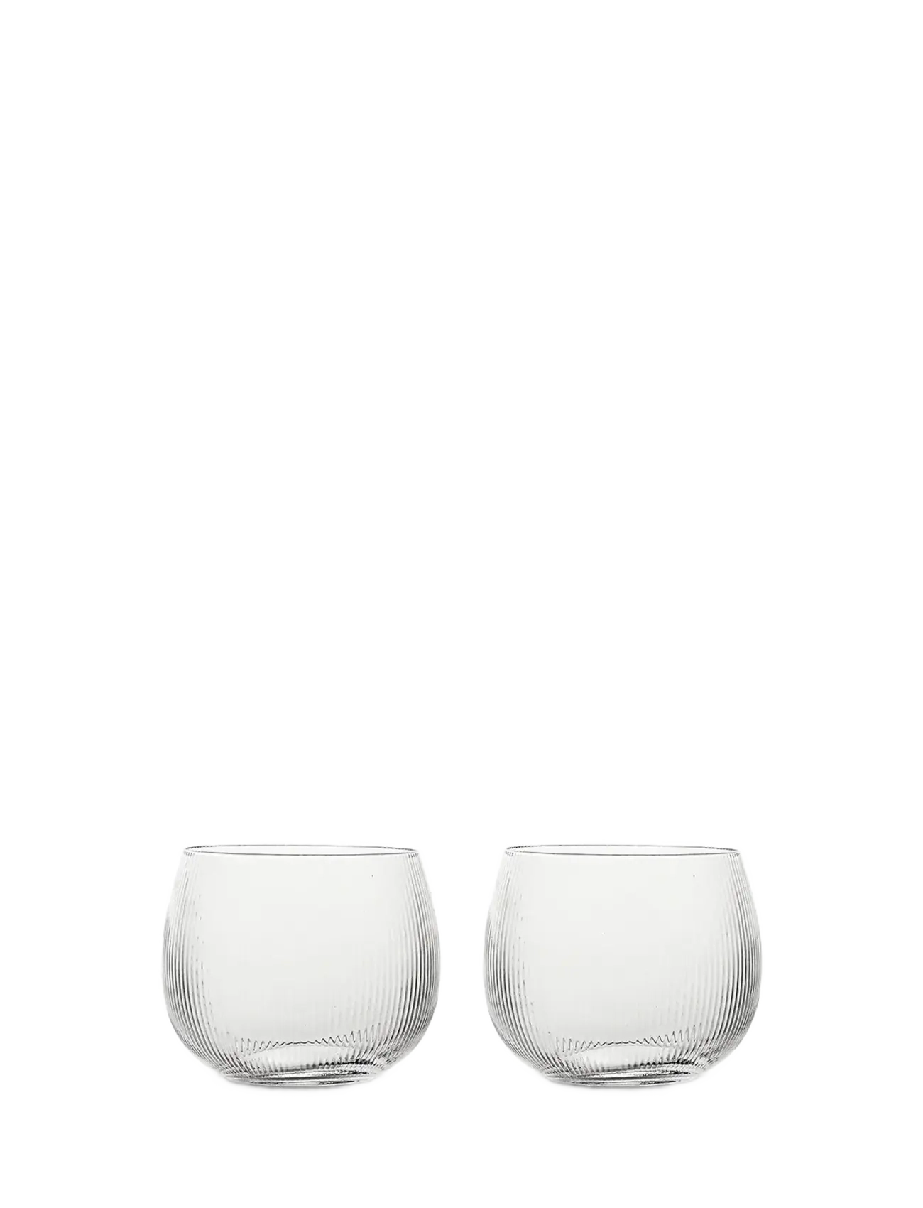 Sagaform Glas Med Glat Overflade, 2-Pak, Drikkeglas, Nude, Str: 28 CL