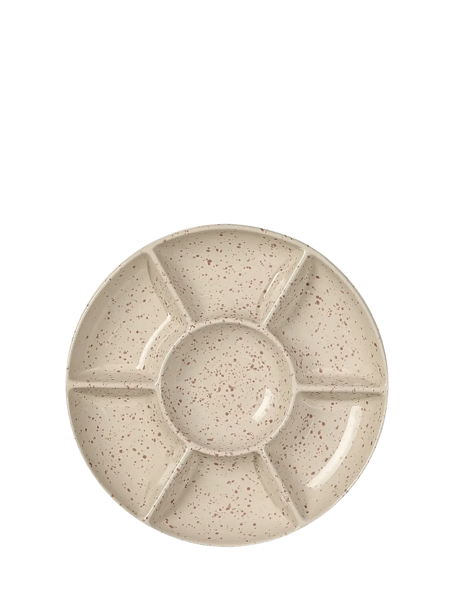 Sagaform - Ditte serving plate - beige/bordeaux - 1