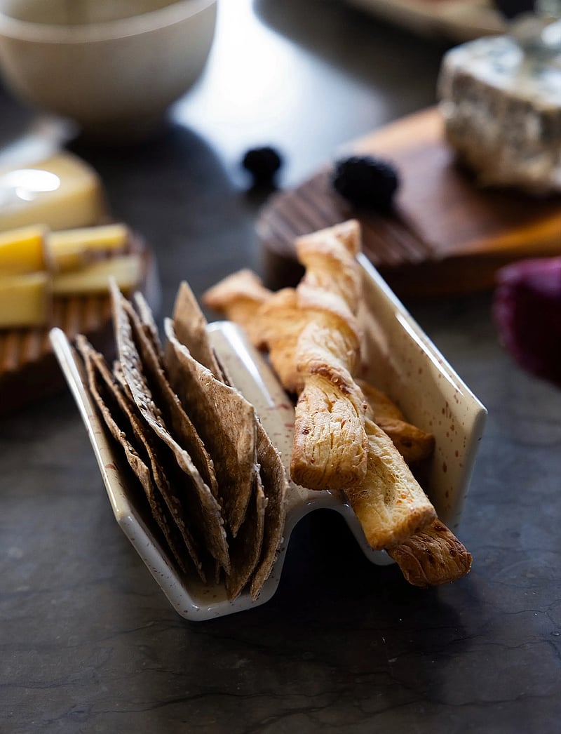 Sagaform - Ditte taco stand, 2-pcs - nach preis einkaufen - beige/bordeaux - 1