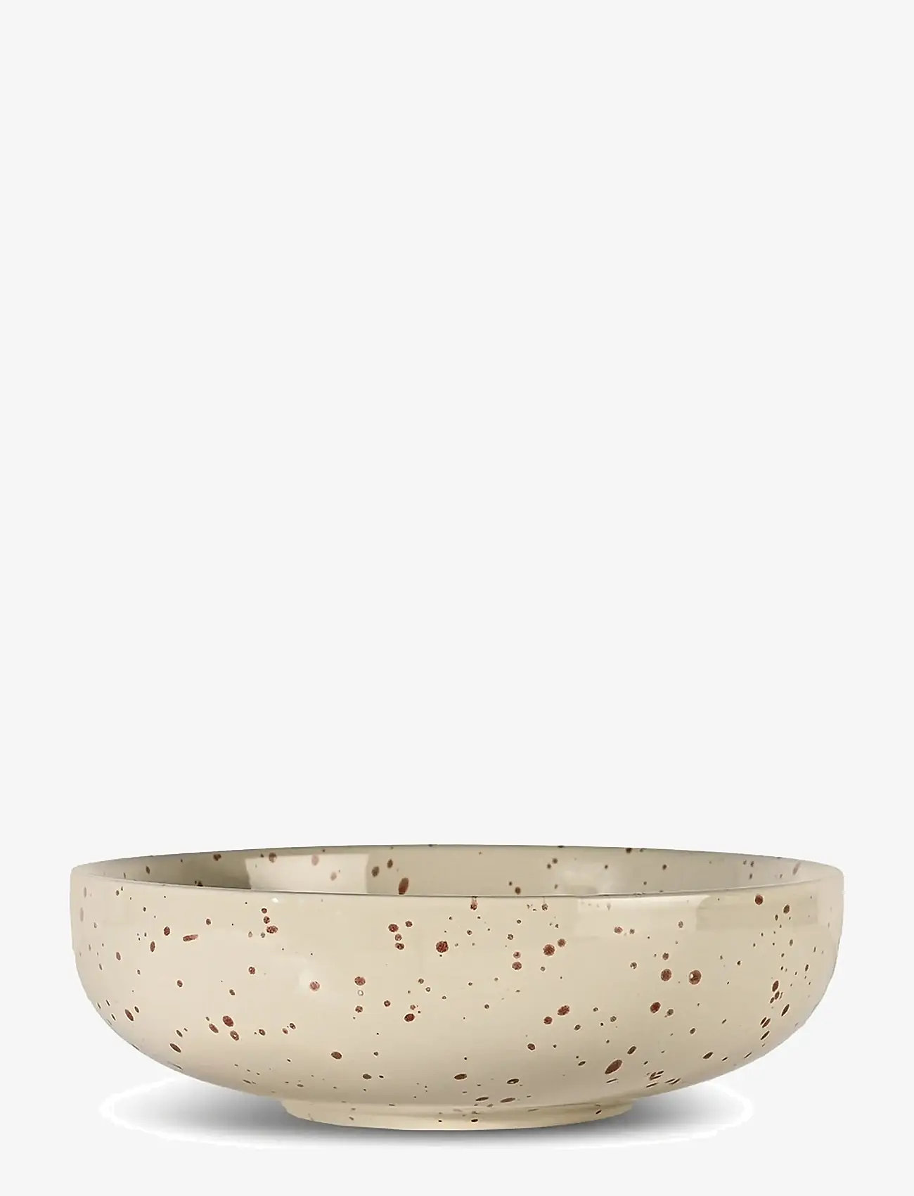 Sagaform - Ditte serving bowl - serveringsskåle - beige/bordeaux - 1