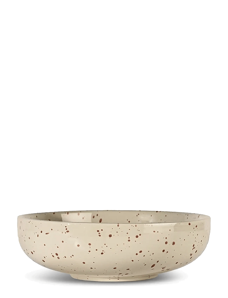 Sagaform - Ditte serving bowl - serveringsskåle - beige/bordeaux - 1