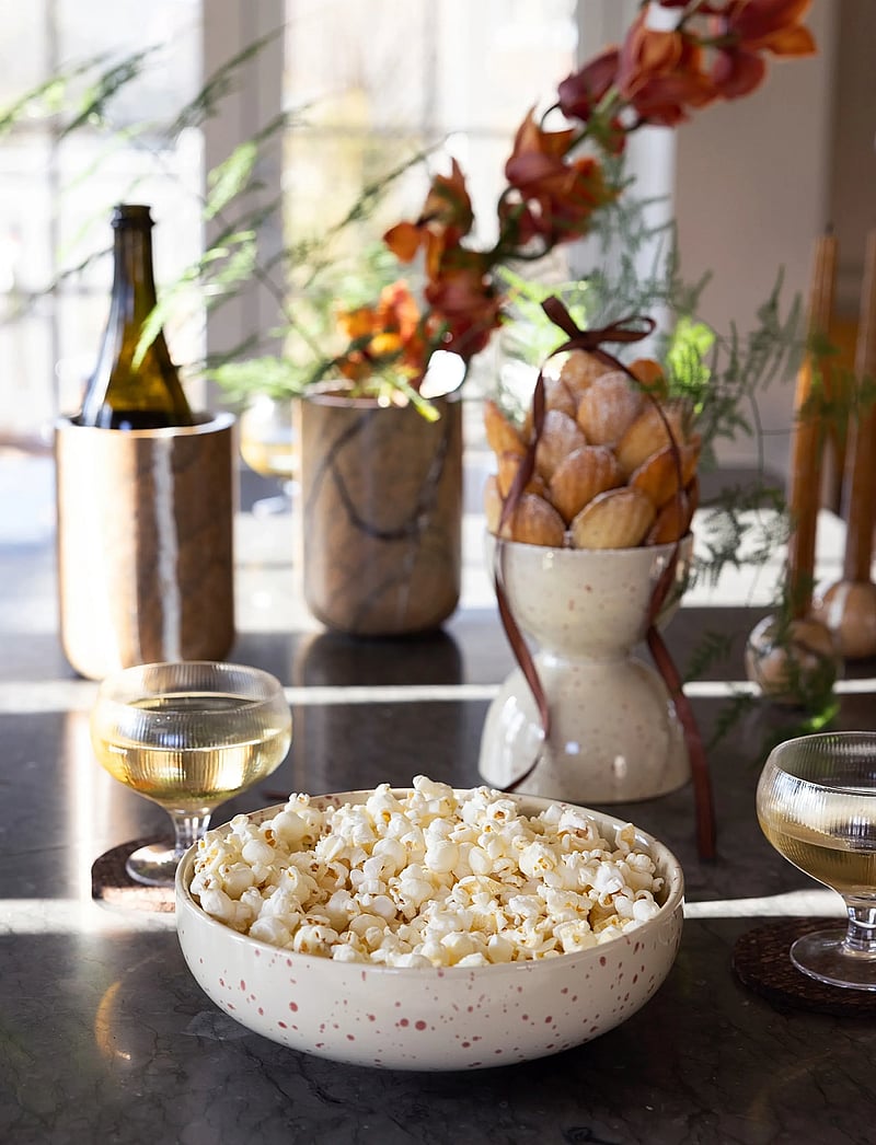 Sagaform - Ditte serving bowl - serveringsskåle - beige/bordeaux - 2