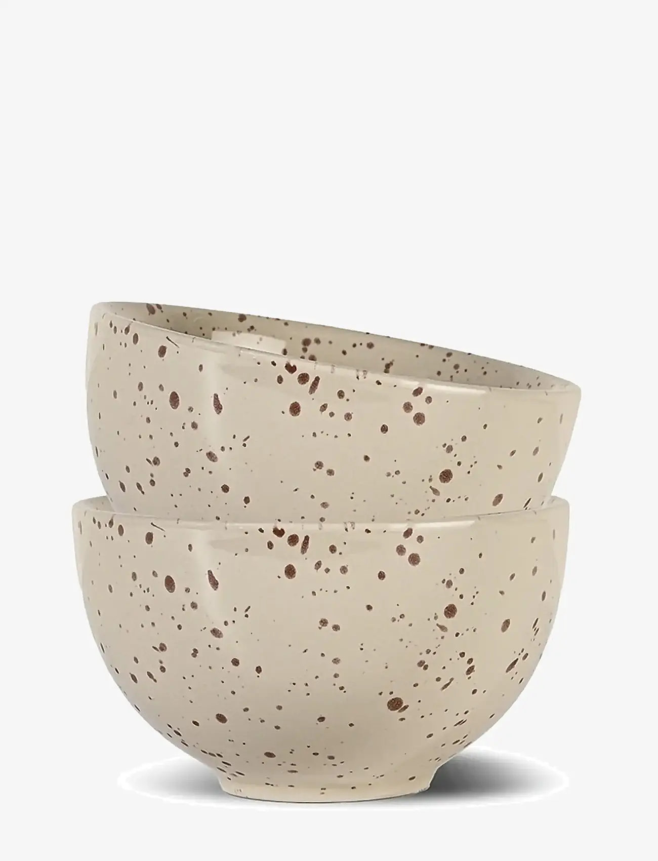 Sagaform - Ditte bowl, 2-pcs - hommikusöögikausid - beige/bordeaux - 0