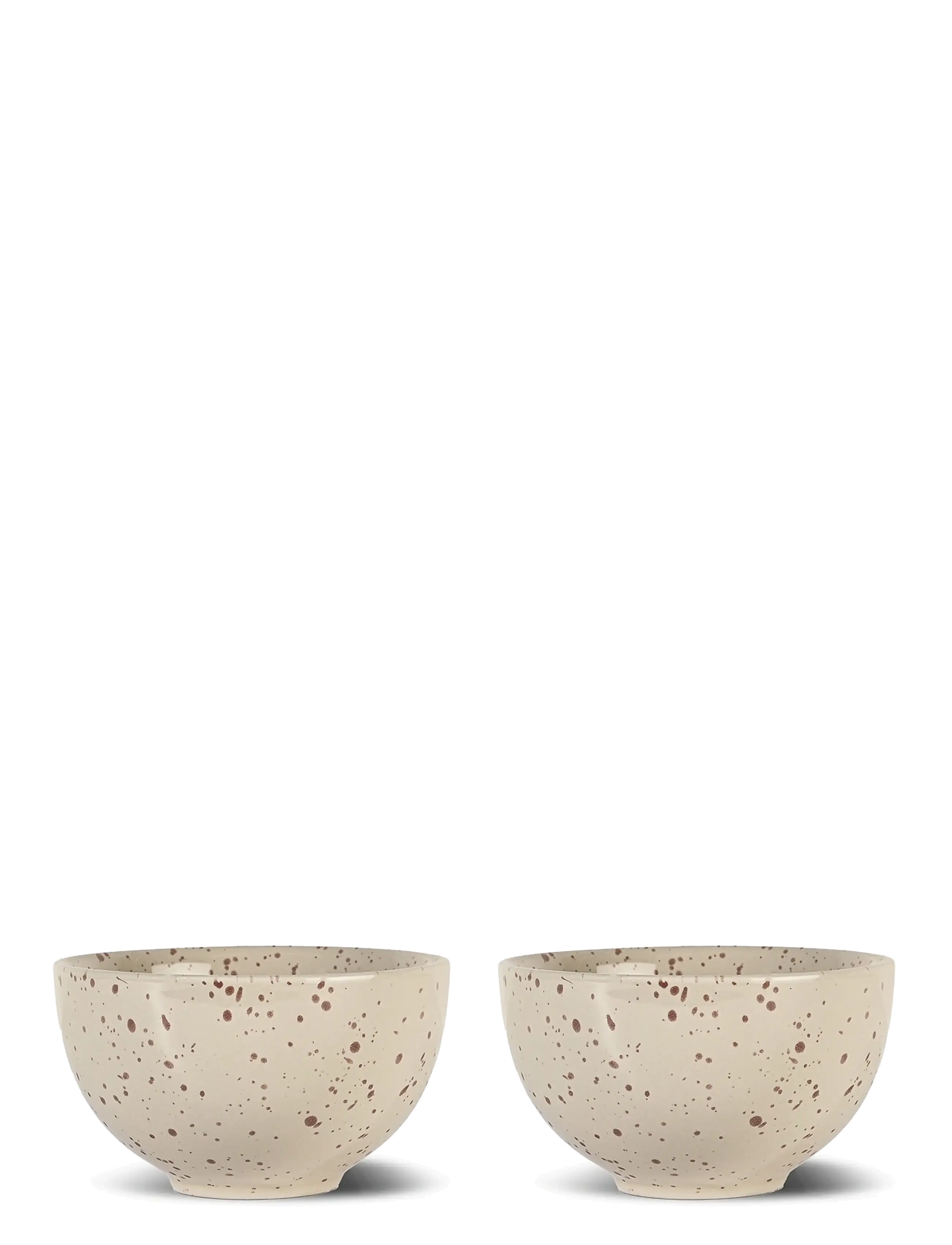 Sagaform - Ditte bowl, 2-pcs - morgunverðarskálar - beige/bordeaux - 2