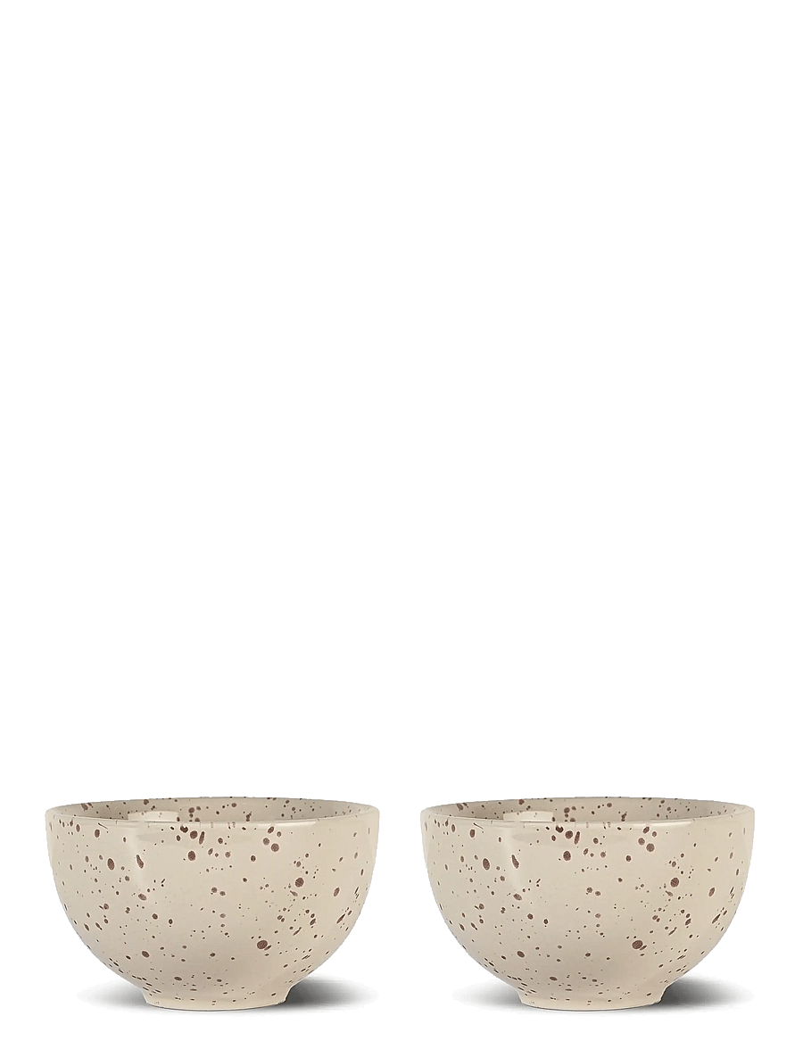 Sagaform - Ditte bowl, 2-pcs - müslischalen - beige/bordeaux - 2