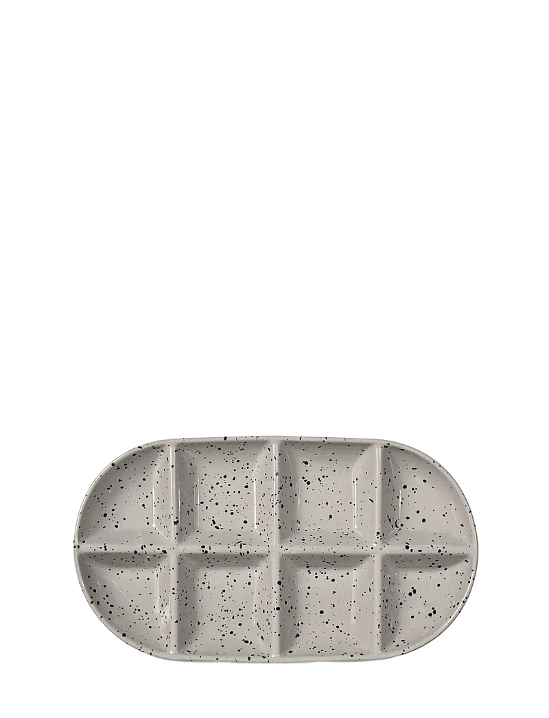 Sagaform - Ditte serving plate large - tapas alused ja komplektid - grey/black - 0