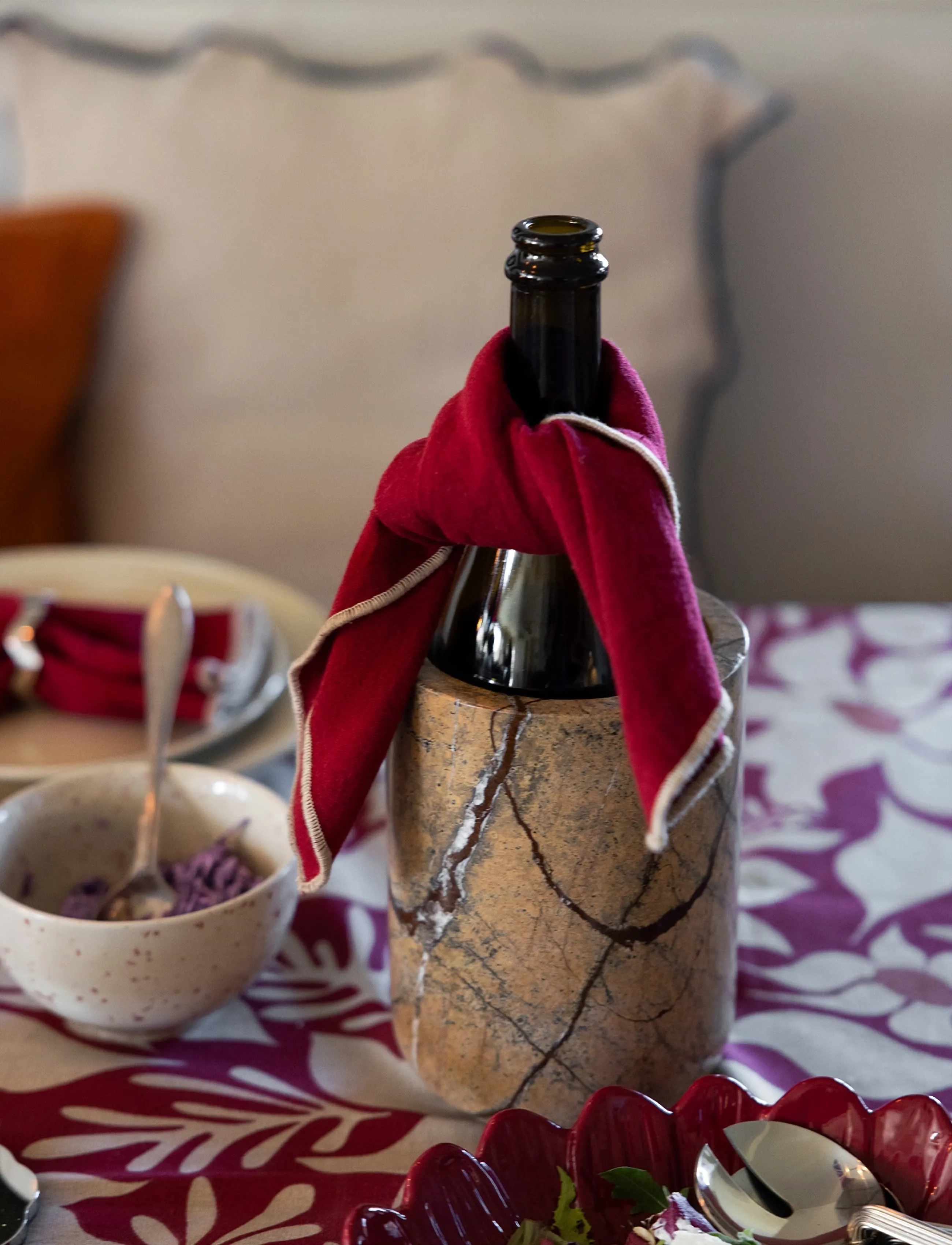 Sagaform - Sten wine cooler - wine carafes & decanters - brown - 2