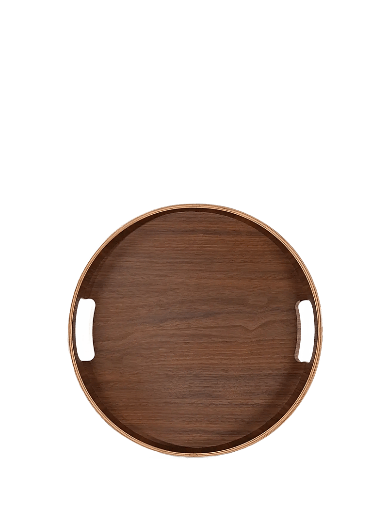 Sagaform - Hanna round tray - tabletts - dark brown - 1