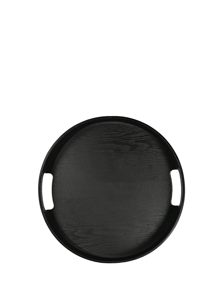 Sagaform - Hanna round tray - tabletts - black - 1