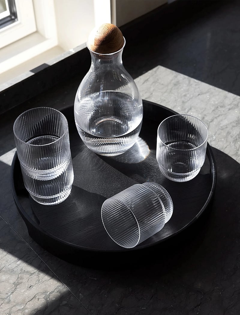 Sagaform - Hanna round tray - tabletts - black - 0