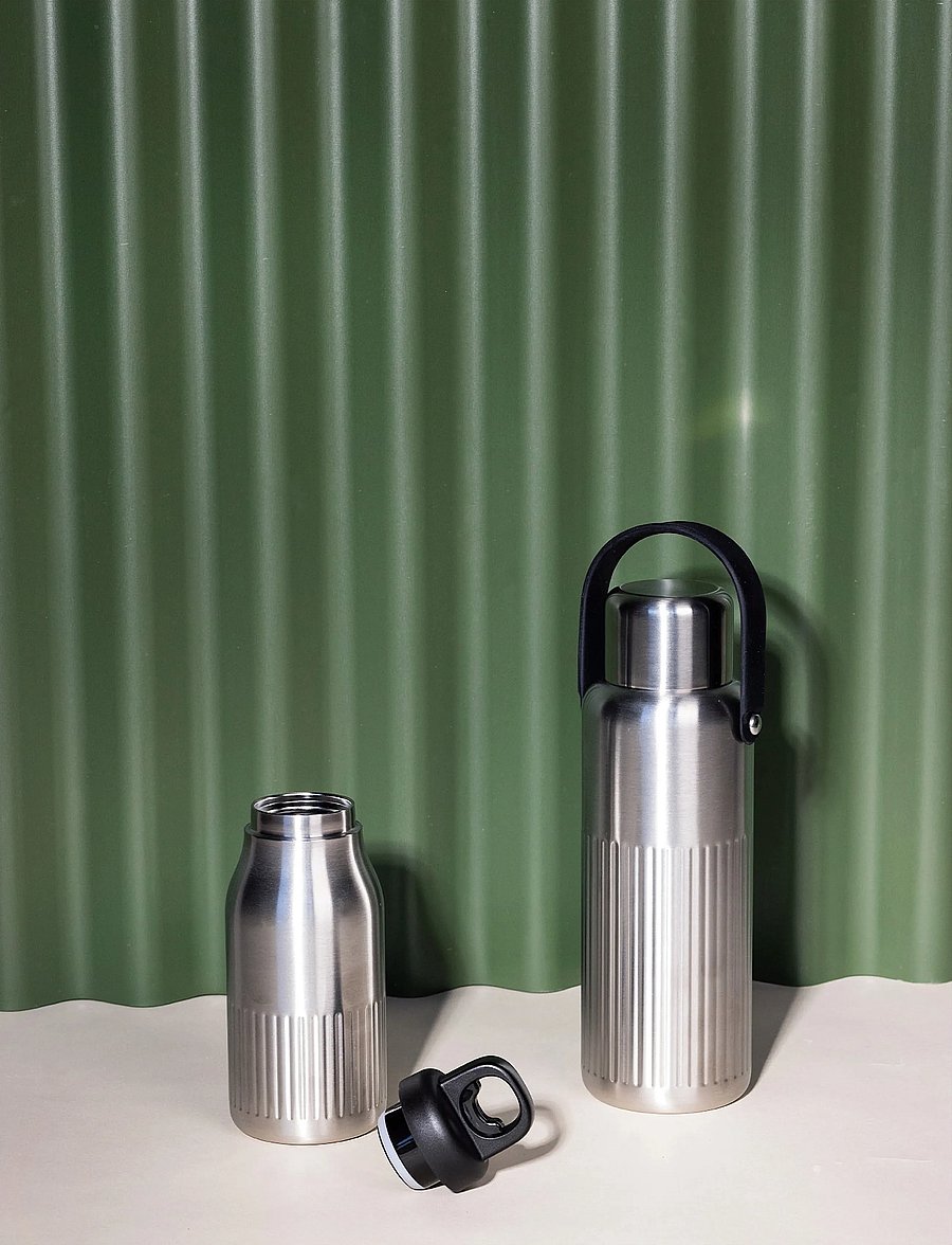 Sagaform - Theo thermal flask - thermosflaschen - silver - 2