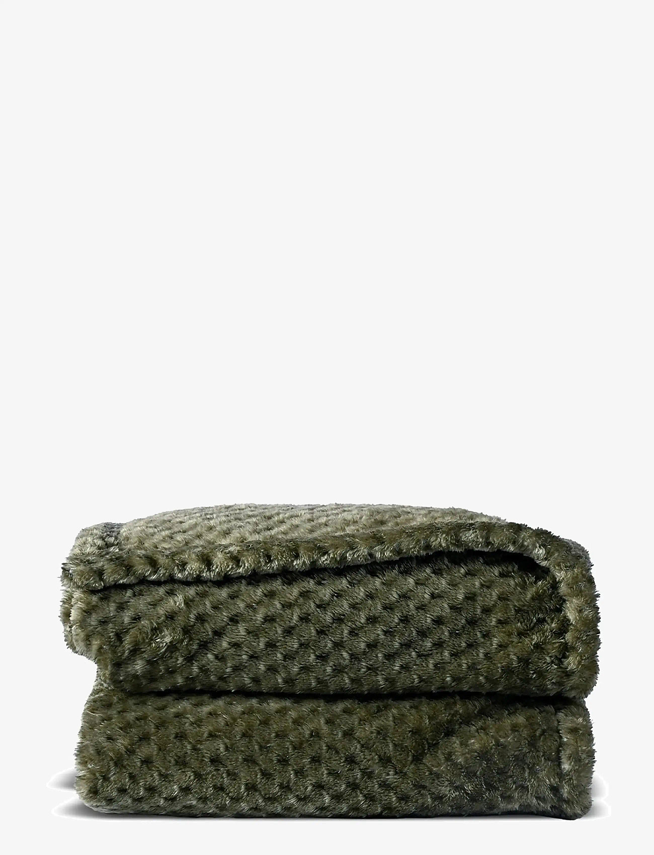 Sagaform - Anni fleece plaid - decken - green - 0