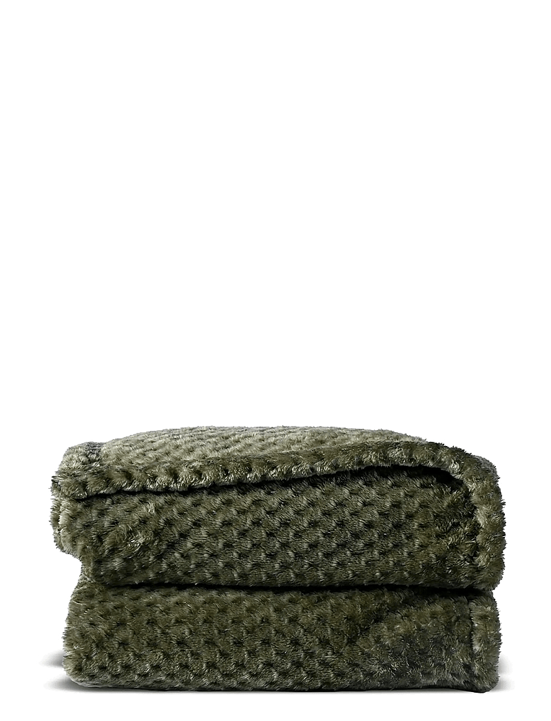 Sagaform - Anni fleece plaid - decken - green - 0