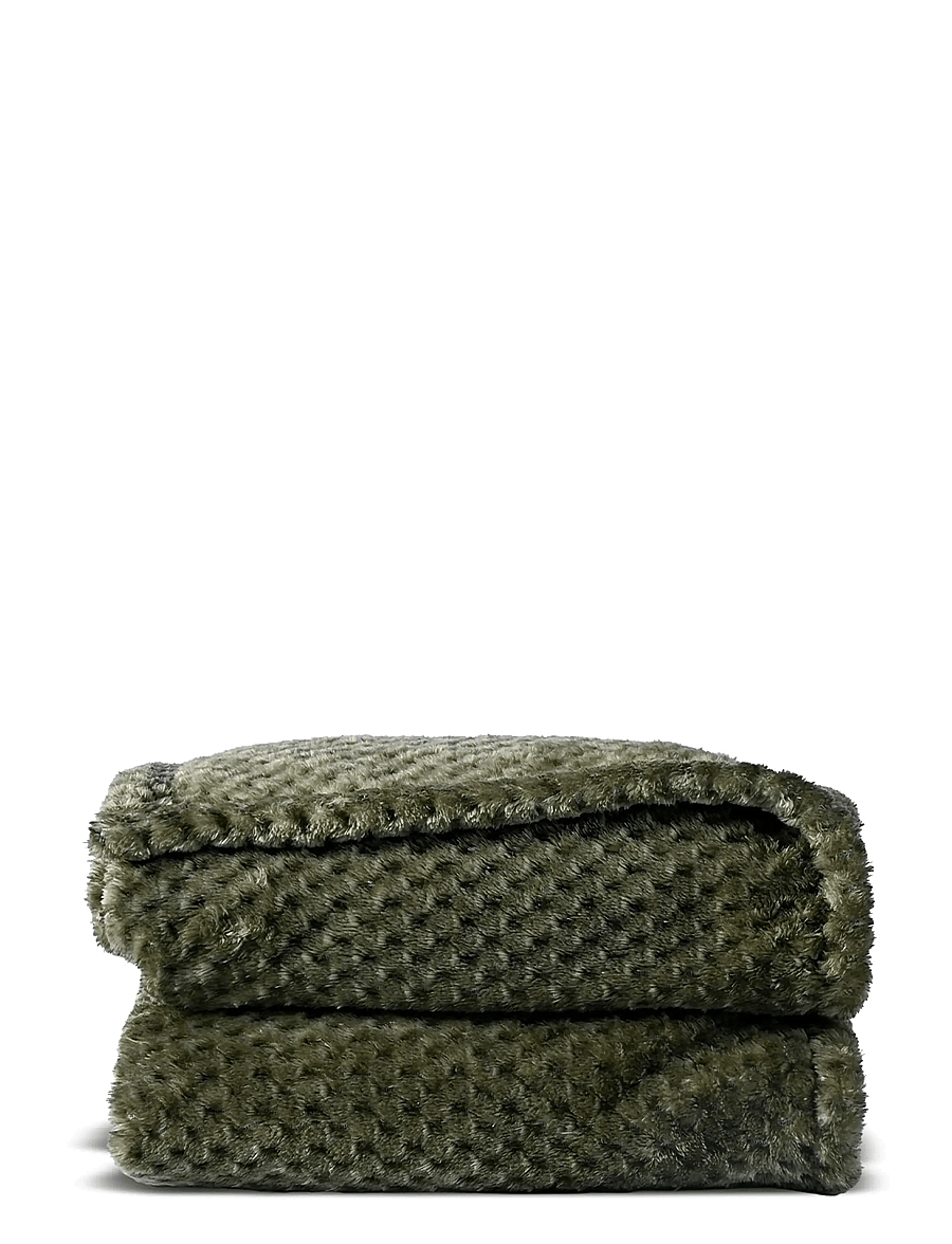 Sagaform - Anni fleece plaid - textilien für den außenbereich - green - 1
