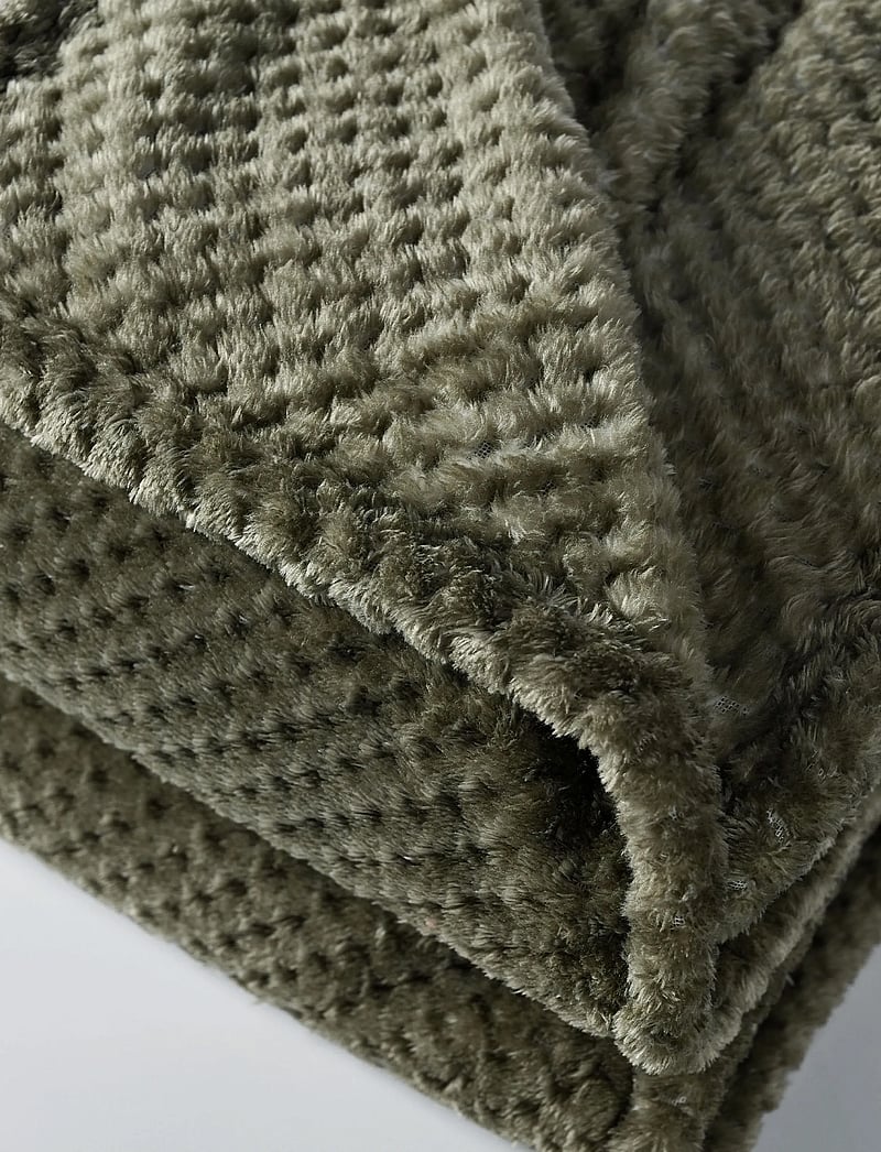 Sagaform - Anni fleece plaid - decken - green - 2