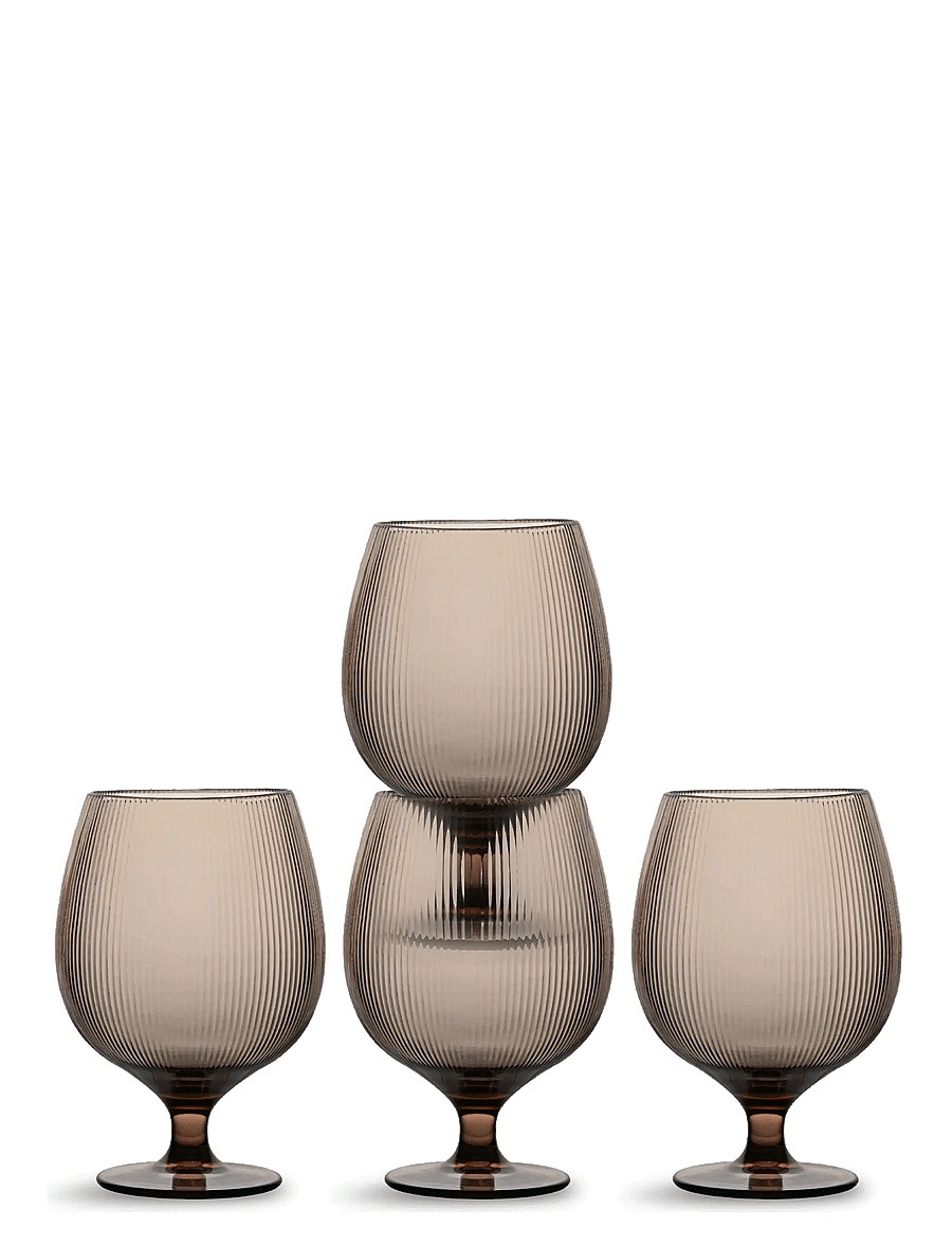Sagaform - Billi beer glass rPET, 4-pcs - Õlleklaasid - brown - 1