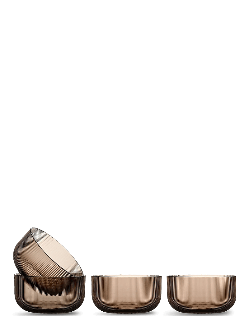 Sagaform - Billi bowl rPET, 4-pcs - hommikusöögikausid - brown - 0