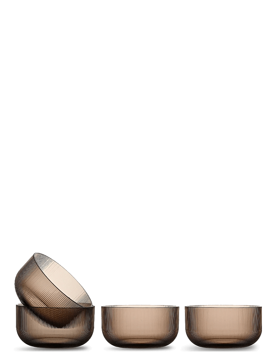 Sagaform - Billi bowl rPET, 4-pcs - müslischalen - brown - 1